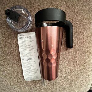 NEW} Primula Rose Gold Insulated Stainless Steel Tumbler /With Accessories